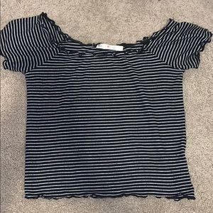 off the shoulder crop top